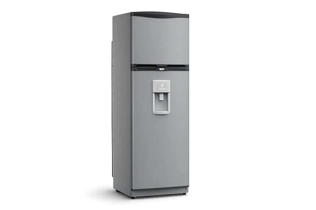 HELADERA BAMBI MOD 2F-1600 PD C/ DISPENSER PLATA